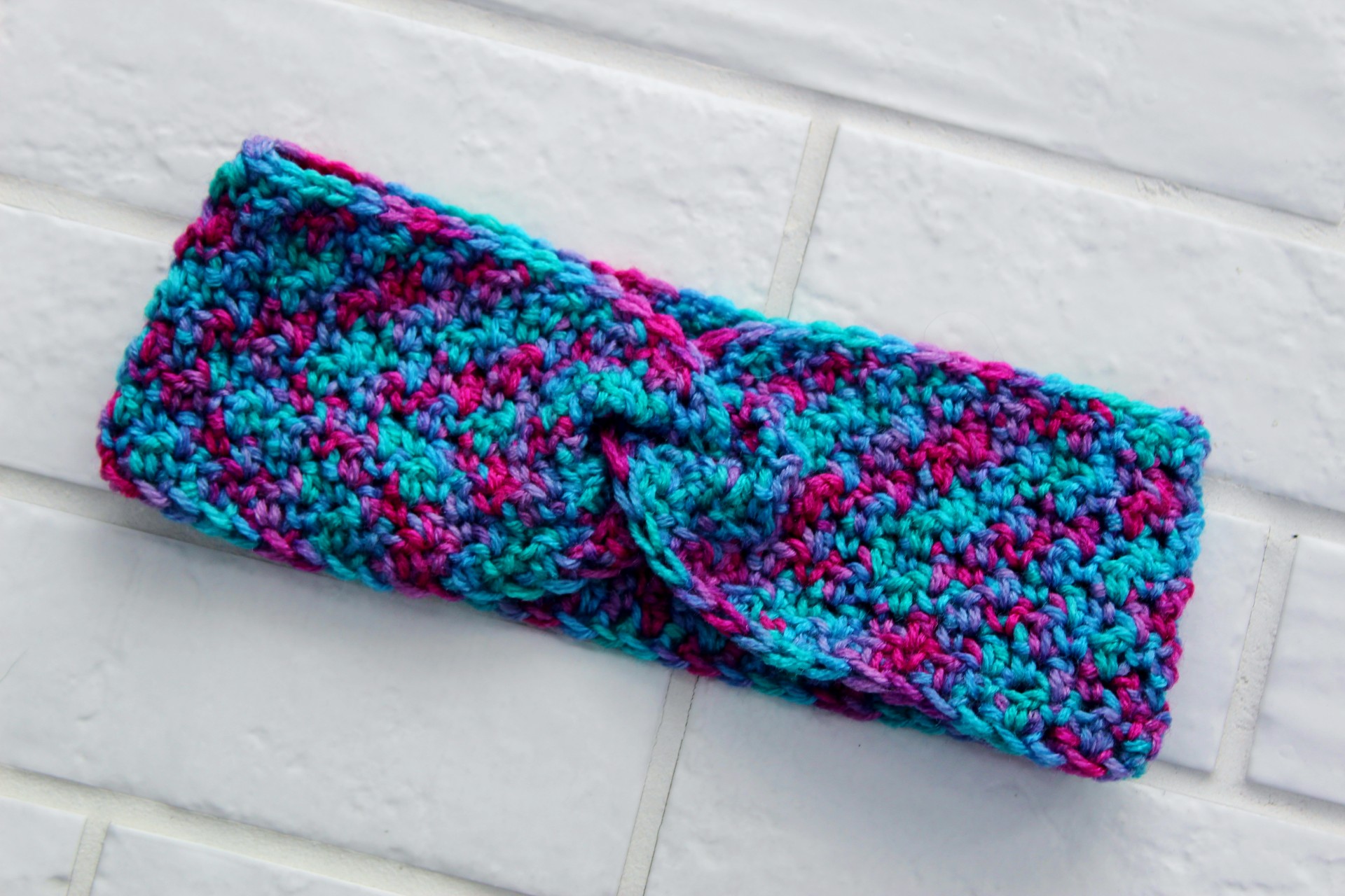 Seed Stitch Ear Warmer With A Twist Crochet With Kim